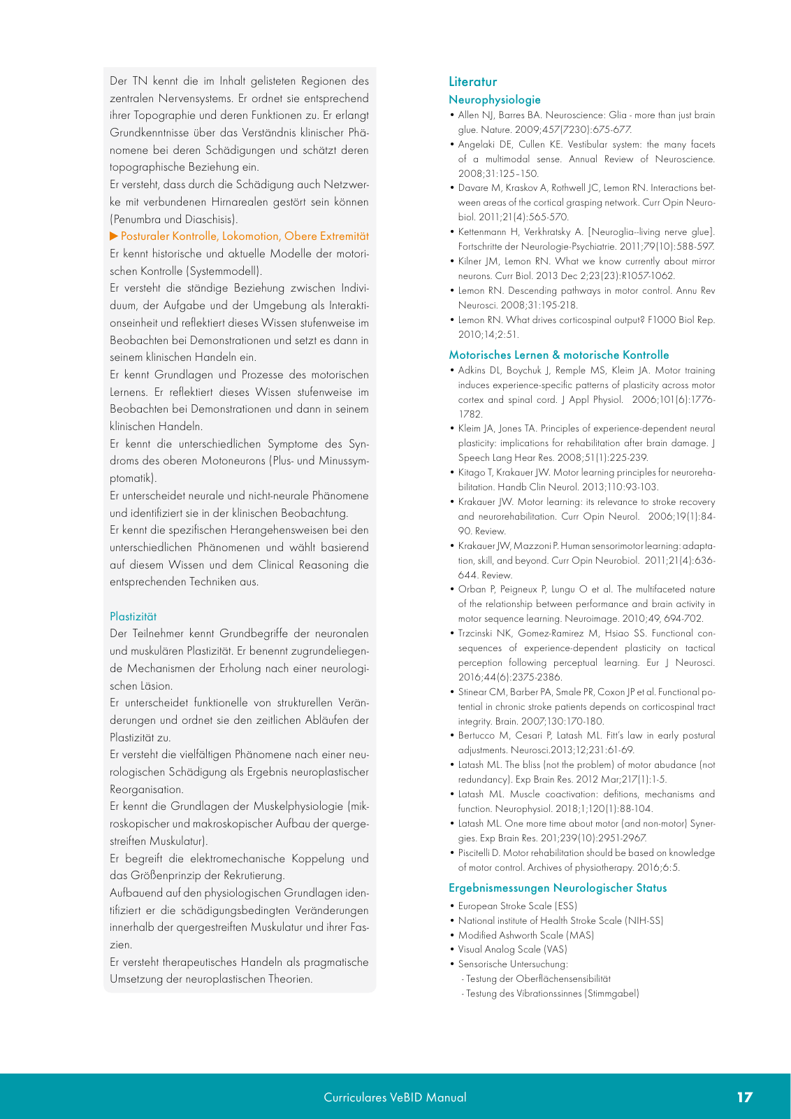 Vorschau VeBID Curriculum 2022 Seite 17