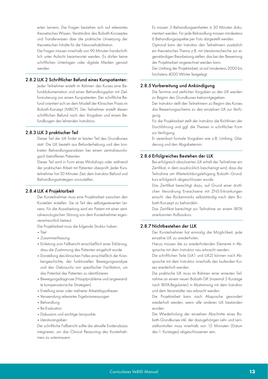 Vorschau VeBID Curriculum 2022 Seite 13