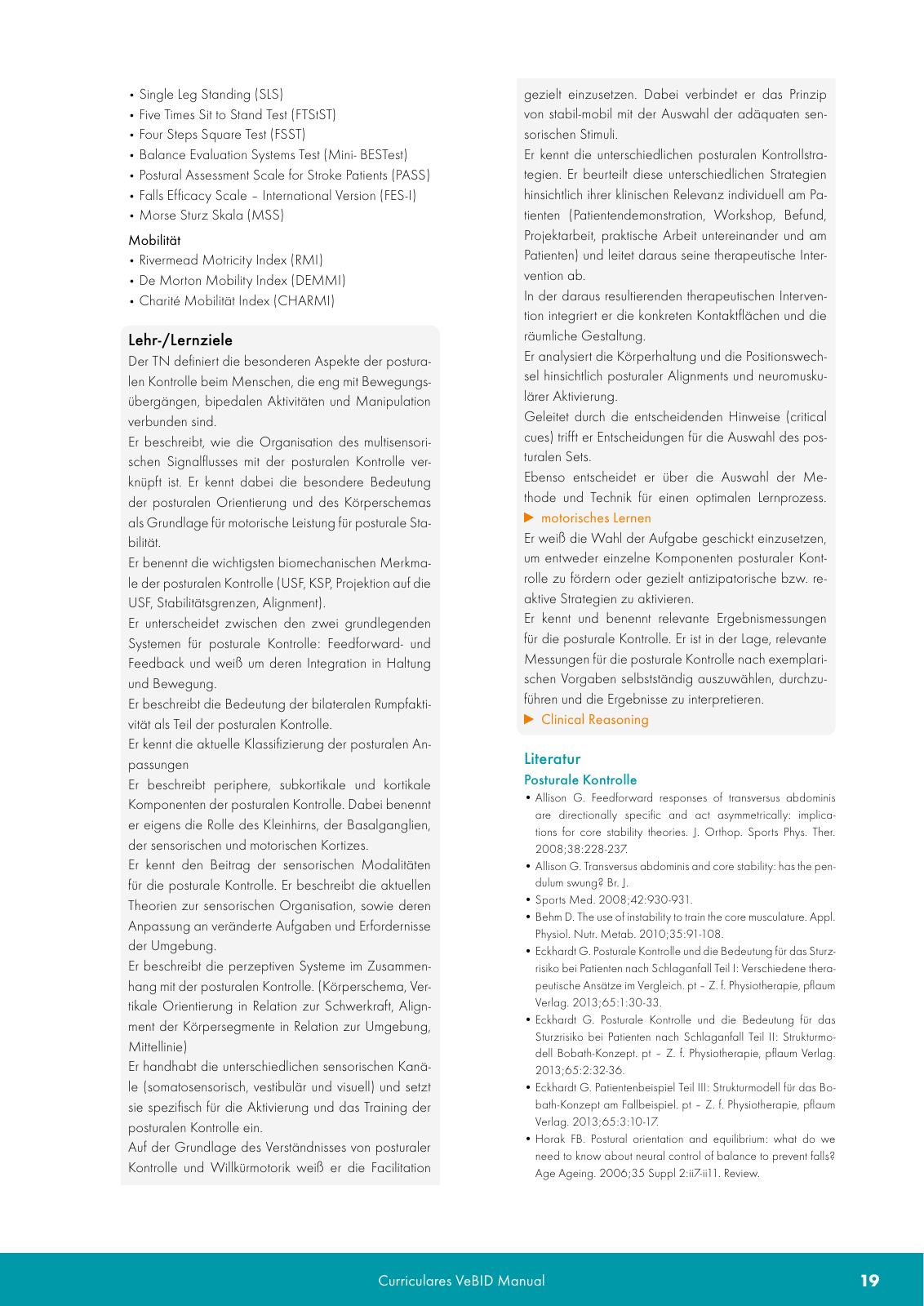 Vorschau VeBID Curriculum 2022 Seite 19